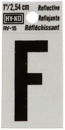 (image for) Letter 1"'F' Reflective Vinyl