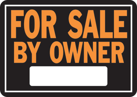 (image for) Sign 10x14 "for Sale By Owner"