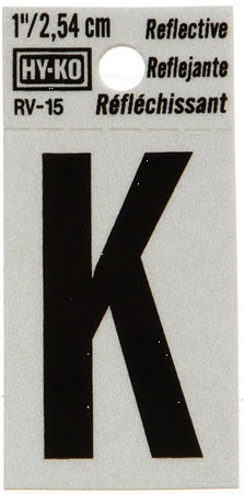 (image for) Letter 1"'K' Reflective Vinyl