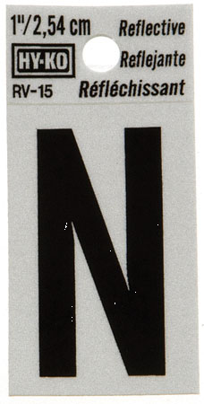 (image for) Letter 1"'N' Reflective Vinyl