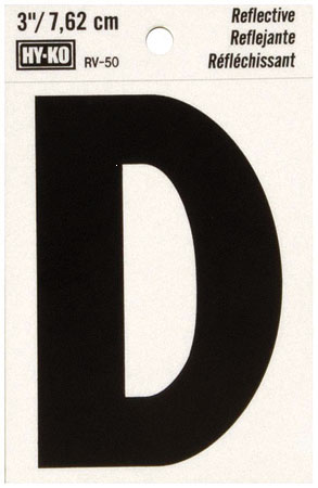 (image for) Letter 3" D Reflective Vinyl