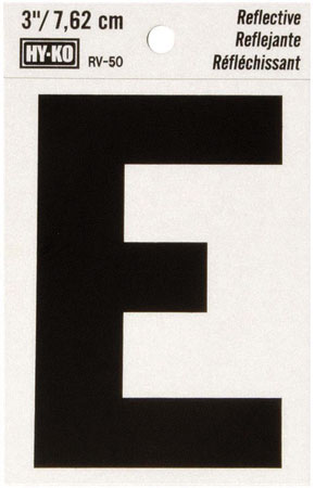 (image for) Letter 3" E Reflective Vinyl
