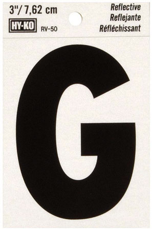 (image for) Letter 3"'G' Reflective Vinyl