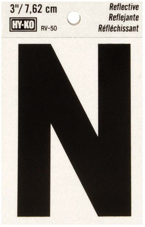 (image for) Letter 3" 'N' Reflective Vnyl