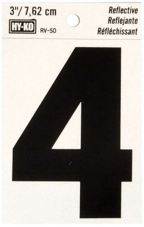 (image for) Number 3" #4 Reflect Blk Vinl