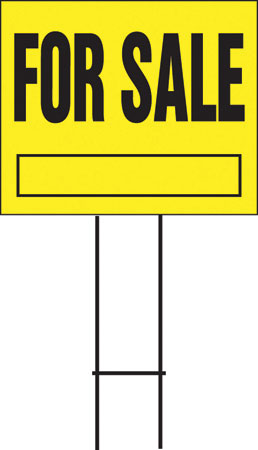 (image for) Sign 20x24 "for Sale" Lawn
