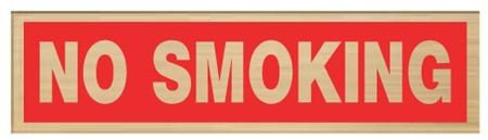 (image for) Sign 2x8 'No Smoking'