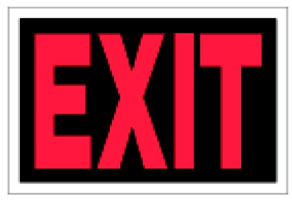 (image for) Sign 8x12 'Exit'