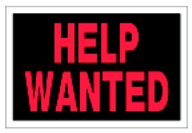 (image for) Sign 8x12 'Help Wanted'