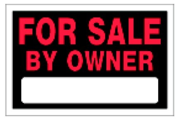 (image for) Sign 8x12 'For Sale By Owner'