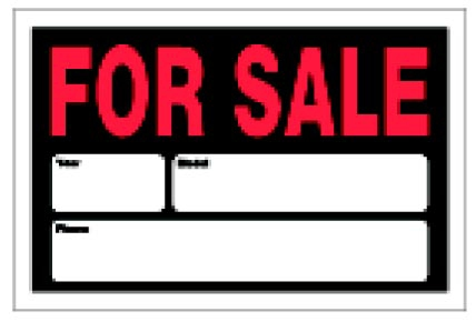 (image for) Sign 8x12 'For Sale' Auto