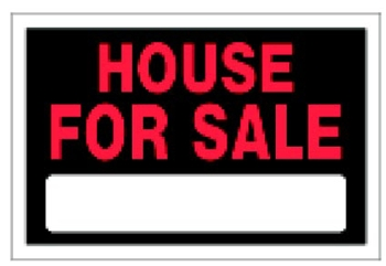 (image for) Sign 8x12 'House For Sale'