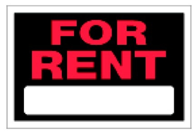 (image for) Sign 8x12 'For Rent'