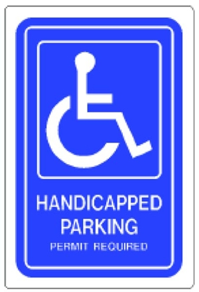 (image for) Sign 12x18 'Handicap Parking'