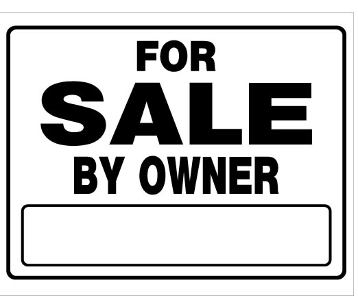 (image for) Sign 20x24 'For Sale By Owner'