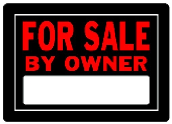(image for) Sign 10x14 'For Sale By Owner'