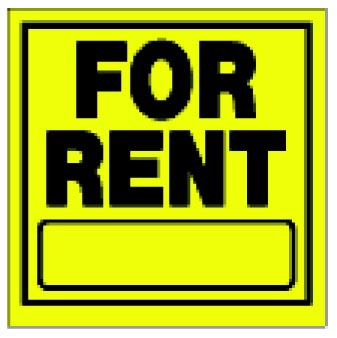 (image for) Sign 11x11 'For Rent'