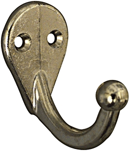 (image for) Clothes Hook Single Nickl V162