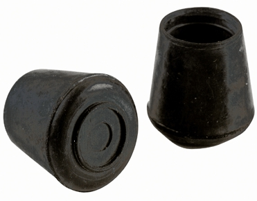 (image for) Leg Tip 3/4" 19mm Blk Rbr 4/Pk