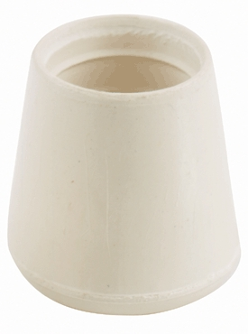 (image for) Leg Tip 1-1/4"off-Wht Rbr 2/Pk