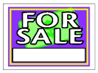 (image for) Sign 10x14 'For Sale' Vibrant