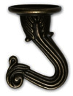 (image for) Swag Hook 2-Pc Antique Brass