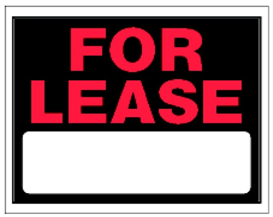 (image for) Sign 15x19 'For Lease'