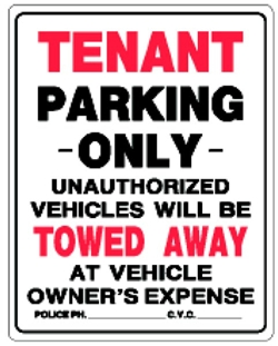 (image for) Sign 19x15 'Tenant Parking'