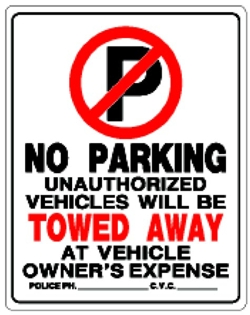 (image for) Sign 19x15 'No Parking'