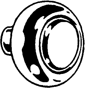 (image for) Knob 1-1/4" Chromolux