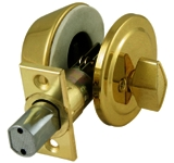 (image for) Deadbolt Sgl Pb Mobile Home Kd