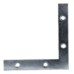 (image for) Flat Corner Iron 6" Zinc
