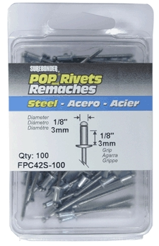 (image for) Rivet 1/8"x1/8" Steel 25/Pk