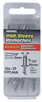 (image for) Rivet 1/8"x1/4" Alum 100/Pk