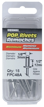 (image for) Rivet 1/8"x1/2" Alum 100/Pk