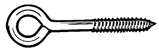 (image for) Eye Bolt Lag Thread 1/4x5"