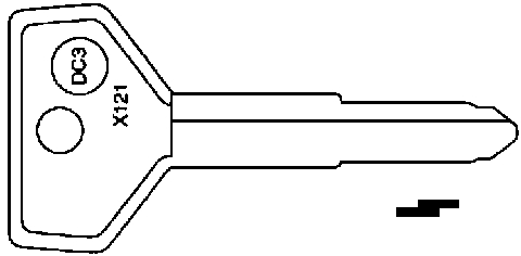 (image for) Key Blank 85-89 Chryl/Miti