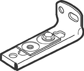 (image for) Bracket Pocket Door Jam Nylon