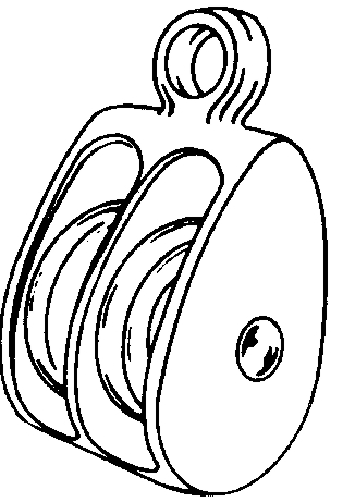 (image for) Pulley 1-1/2" Dbl Solid Eye