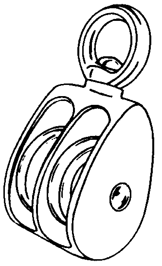 (image for) Pulleys: Swivel Eye, Double Sheave