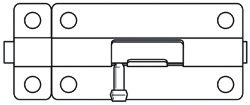 (image for) Barrel Bolt 2" Zinc