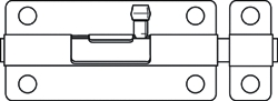 (image for) Barrel Bolt 5" Hd Solid Brass