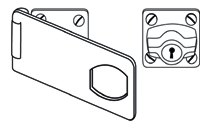 (image for) Hasp Lock Key 3" Chrome