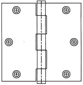 (image for) Hinge 3-1/2" Square Us26