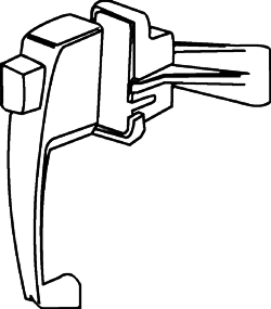 (image for) Lock Storm Door 1.75" Alum