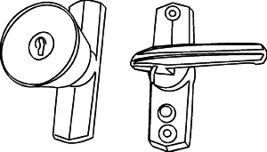 (image for) Lock Keyed Storm Door Alum