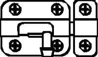 (image for) Barrel Bolt 5" Hd Galv