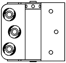 (image for) Hinge 1/2" Surf Adj Spring 2cd