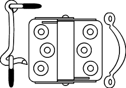 (image for) Hinge Full-Surf Sc Door Set Zp