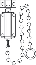 (image for) Bolt Chain 4" Zinc